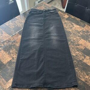 PTCL Maxi Jean Skirt - Black